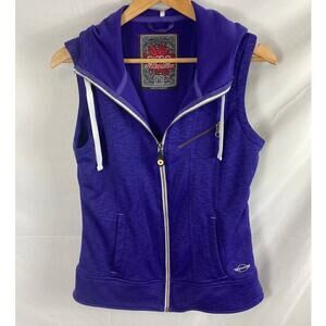Sims snowboarding purple zip up vest size medium